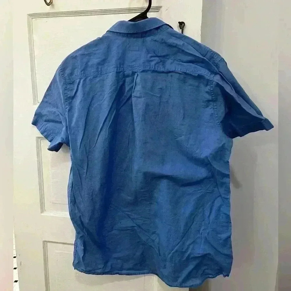 h&m light blue‎ button down shirt - Picture 3 of 3